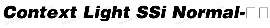 Context Light SSi Normal字体转换